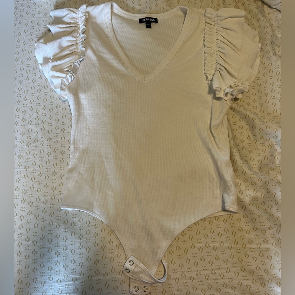 Express Ruffle Sleeve Bodysuit